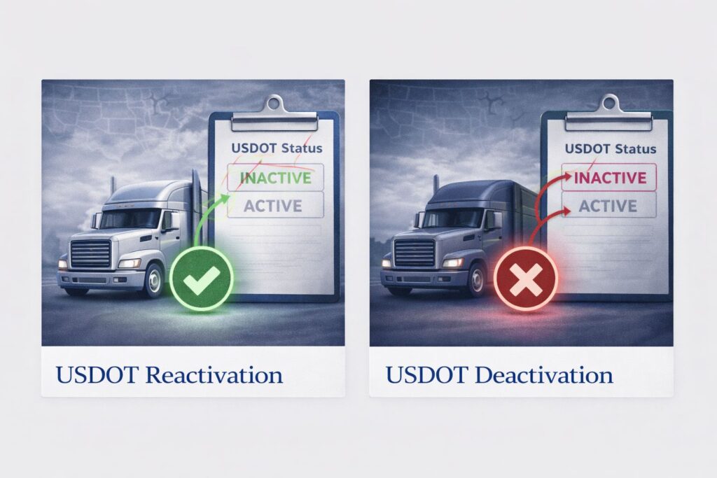 usdot number reactivation & deactivation